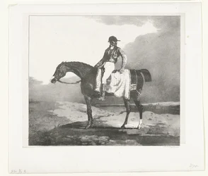 Jockey egy angol telivér lovon