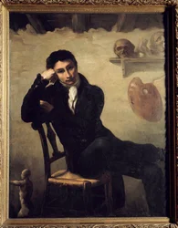 Egy művész portréja műtermében Theodore Gericault festménye (1791-1824) 19. század V. 1,47x1,14 m .