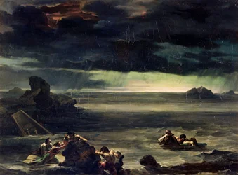 Jelenet az özönvízből, 1818-20