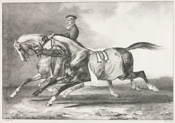 Két pettyes ló edz, 1822.