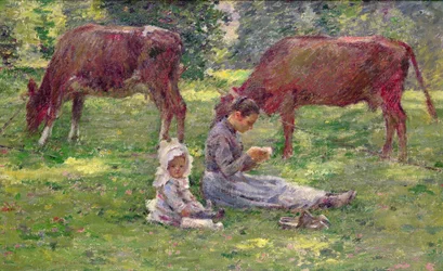Watching the Cows (olaj, vászon)