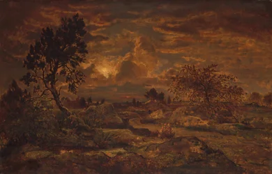 Naplemente Arbonne közelében, kb. 1860-65.