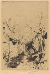 Egy kis patak télen, Wiltshire