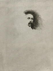 Basil Gotto portréja (fekete-fehér változat)