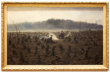 A tuskók (Les Souches) (olaj, vászon)