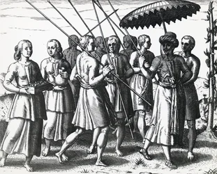 Szumátra lakói, Theodor de Bry (1528-1598), metszet