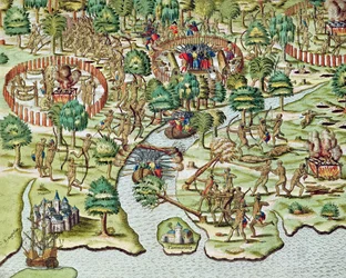 Az ostrom és támadás módszerei, az "Americae Tertia Pars...", 1592
