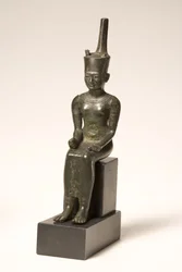 Neith istennő szobra (bronz)