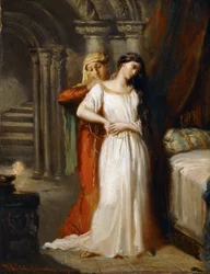 Desdemona visszavonul az ágyába, 1849.