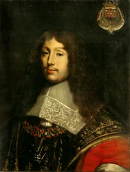 François de La Rochefoucauld herceg (1613-1680), francia író portréja, 19. század, 0,73 x 0,57 m