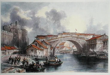 Ching Keang Foo nyugati kapuja, 1850 körül (színes litó) (a 367544 színes változata)