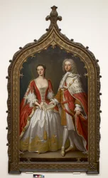 Thomas Fermor, Pomfret 1. grófja és Henrietta Louisa, Pomfret grófnője, 1750 körül