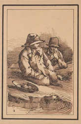 Rusztikus figurák: két fiú