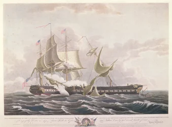 A csata a USS alkotmány és a HMS Guerriere között