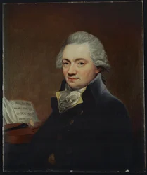 Johann Peter Salomon Joseph Haydn londoni kiadója ... (olaj, vászon)