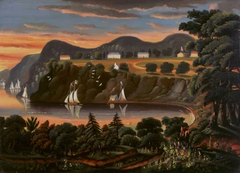 Kilátás a Hudson folyóra West Pointnál