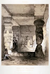 "Kannari, egy kis vihara belseje", India, 1845