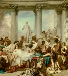 Részlet: A dekadencia rómaiak, Thomas Couture (1815-1879) festménye