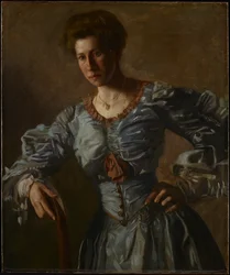 Elizabeth L. Burton portréja, 1905-2006 körül (olaj, vászon)