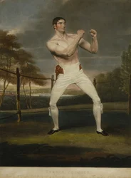 Thomas Belcher, metszett: Charles Turner (1775-1857) (színes litó)