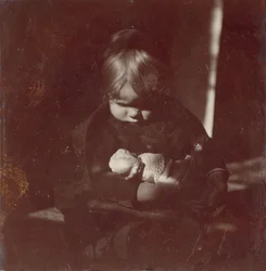 Betty Reynolds babával ölben, kb. 1885.
