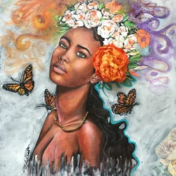 Monarch Beauty, 2018 (vegyes technika, vászon)