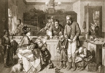 Kéztől szájig – Egyike volt azon keveseknek, akik nem koldultak, kocsma. 1879.
