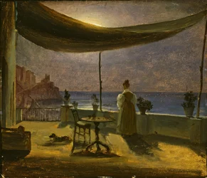 Amalfi terasza holdfényben