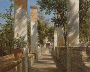Pergola narancsokkal, 1834 körül (olaj, papír, vászonra festve)