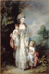 Elizabeth Moody asszony fiaival, Sámuellel és Thomasszal