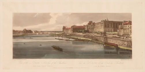 Válogatás a húsz legfestőibb párizsi kilátásból: Kilátás a Louvre-ra és a hídra, 1802.