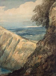Dorset partja, a Lulworth Cove közelében