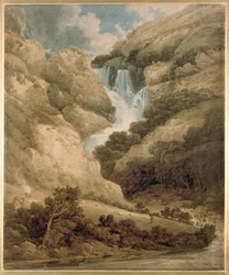 Wathenlath szurdoka Lodore vízesésével, Derwentwater, 1801