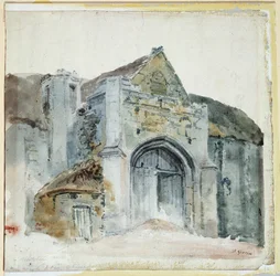The Tithe Barn, Abbotsbury (akvarell papíron)