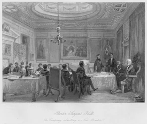 Borbély Sebészek Hall. A Társaság új tagot vesz fel, c1841