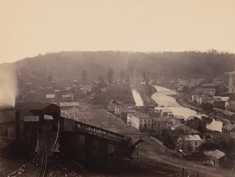 Archbald, Del.  Hudson Canal Co., c. 1863-1865 (fénykép)