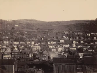 Honesdale, 4. szakasz, Del.  Hudson Canal Co.,c. 1863-1865 (fénykép)