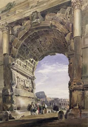 Titusz boltíve, Róma, 1842