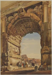 Titus diadalíve és a Colosseum, Róma