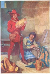 Időveszteség nélkül átkutatták a seriffek lemezraktárát (színes litográfia).
