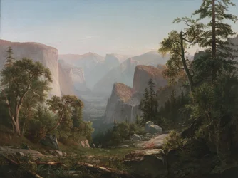 A Yosemite-völgy látképe, 1865