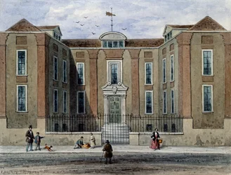Egy ősi kastély, Pritchett Hall, South Side of Union St., Southwark, 1828