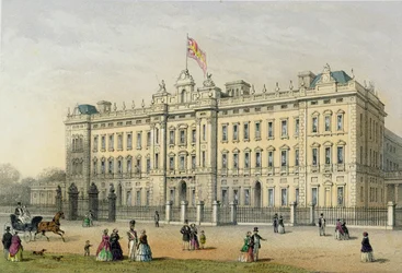 Buckingham-palota, Bachelier metszete, pub. 1854