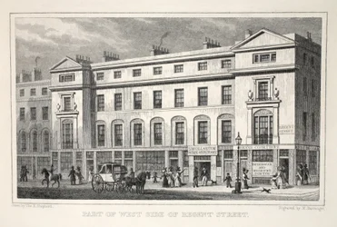 A Regent Street nyugati oldalának része, a „London and it