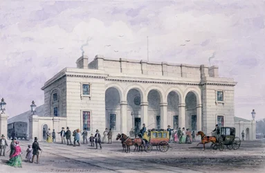 A délnyugati pályaudvar Nine Elms Vauxhall-ban, 1856