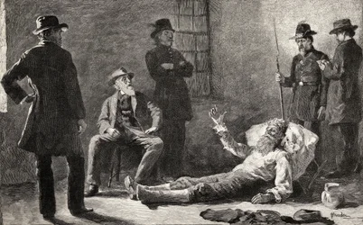 John Brown elfogása után, a "The Century Illustrated Monthly Magazine" május-októberi számából.