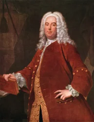Georg Friedrich Händel, 1685-1759, német zeneszerző, kb. 1750