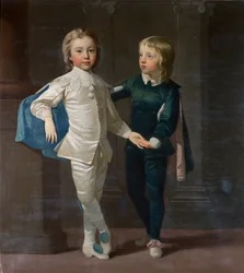 Sir Edward Hulse, 3. báró és testvére, Samuel Hulse, kb. 1758