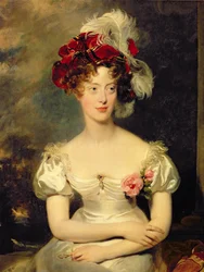 Marie-Caroline de Bourbon (1798-1870) Berry hercegnője, 1825 körül (olaj, vászon)