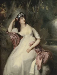 ""Sally Siddons (1775-1803) portréja"" Sir Thomas Lawrence (1769-1830) festménye Magángyűjtemény